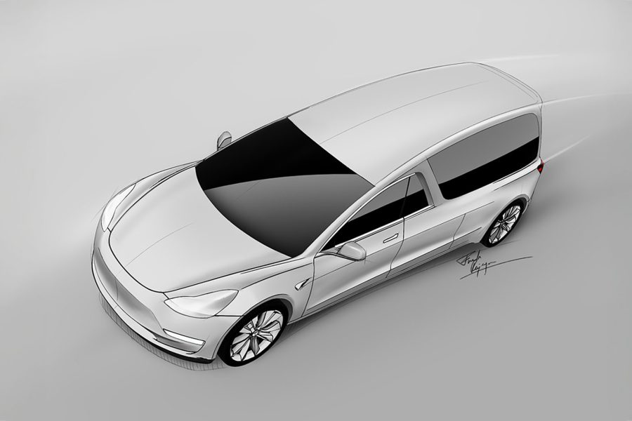 Tesla Model 3 Hearse